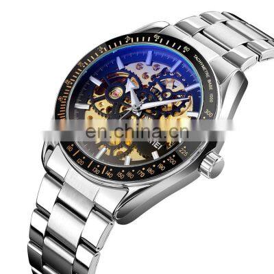 Skmei 9194 luxury fashion relogio wristwatches stainless mechincial watches for men