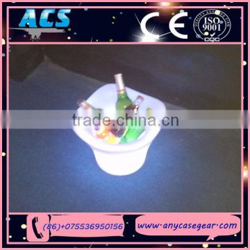 ACS champagne led ice bucket, led square ice bucket, ice buckets for beer