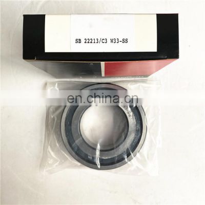 China Famous Spherical Roller Bearing SB 22213 C3 W33 SS size 65*120*31mm Both Sides Sealed Bearing SB 22213/C3 W33 SS
