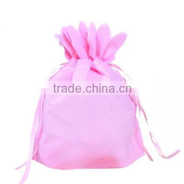 FH Pink Non-woven Drawstring Bag