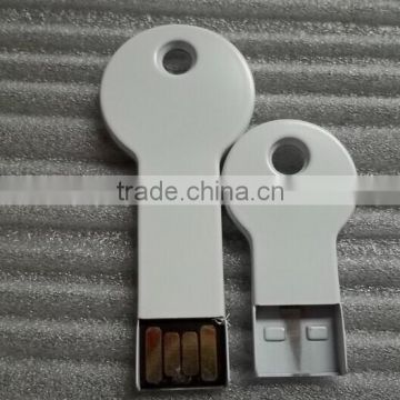 Low price pure white mini key shape usb , key usb flash,,keys usb stick memory