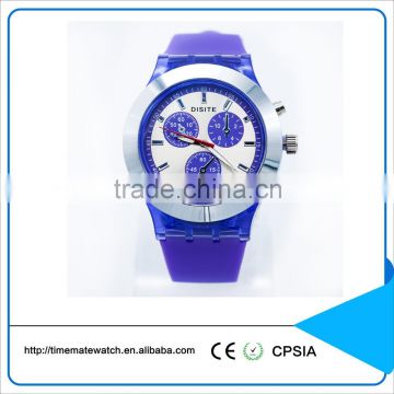 SILICONE MOVEMENT WRIST METAL CASE WATCHES FOR WOMEN WEARING