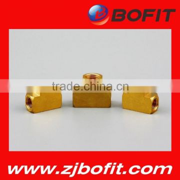 Brass Female Threaded Equal Square Tee,90 Degree Tee Pipe Fitting