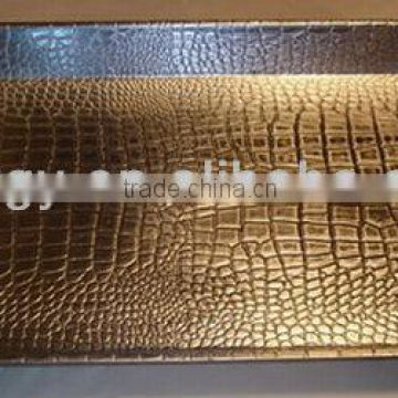 Gold plastic tray,pp charger tray