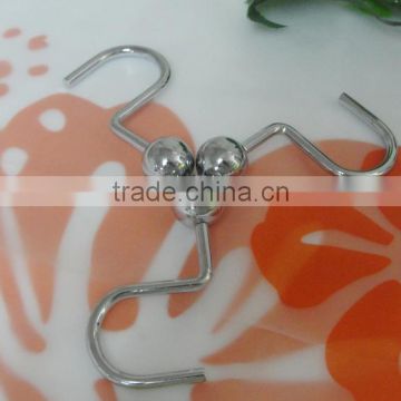 Shower curtain hook(High quality curtain hooks)/Factory Direct Sale High quality Double Glide shower curtain hooks