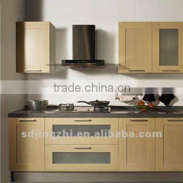 Clear shaker style kitchen solid wood cabinets for hot sale JW005