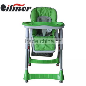 2016 hot selling multi-functional in plastic baby high feeding baby dining table and chair