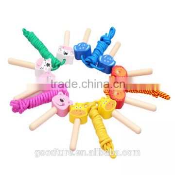 Cartoon Animal Wooden Handles Jumping Rope                        
                                                Quality Choice