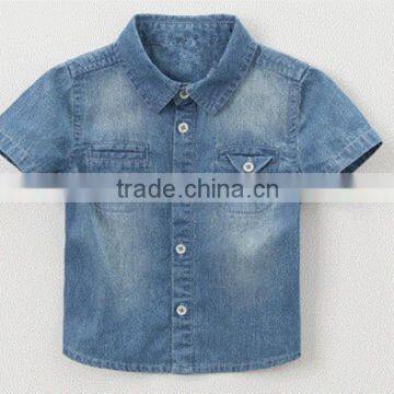 2016 High quality baby boys pure cotton jeans shirts