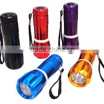TE089 2015 Top high quality promotion colorful aluminum 9led camping light