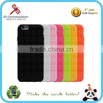 6 colors silicone mobile phone cover for iphone 6 plus mobile phone cover accept paypal