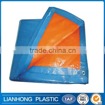 Virgin Orange And Blue Waterproof Pe Tarpaulin, 1000D*1000D 650g PVC Tarpaulin in Roll