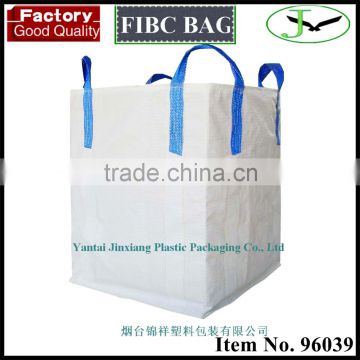 Hot sale virgin pp plastic circular ton bag with cross corner loop