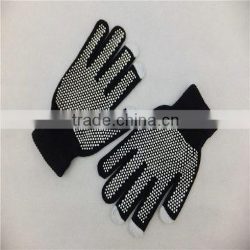 Woman three finger capacitance touch screen gloves