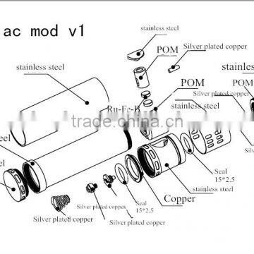 Fashion style newest e-cig wholesale high quality poldiac mod