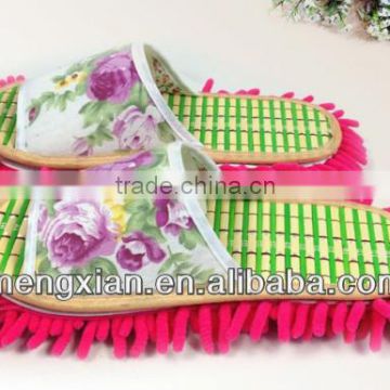 2014 fashionable wholesale bamboo cleaning Chenille slipper
