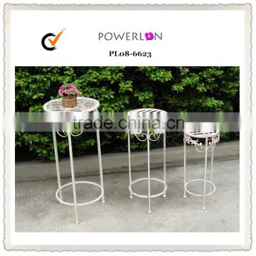 Reusable 2015 new S/3 round metal flower stand