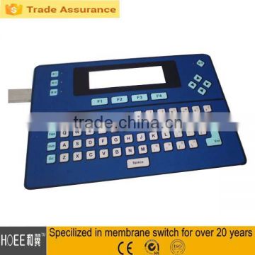 China Custom High Quality Screen Printing Touch Membrane Keypad Switch for telecommunication equipment