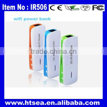 New multifunctions wireless 3g wifi router power bank