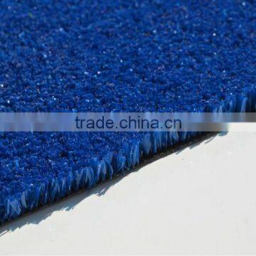 10mm pile height blue color Tennis artificial lawn