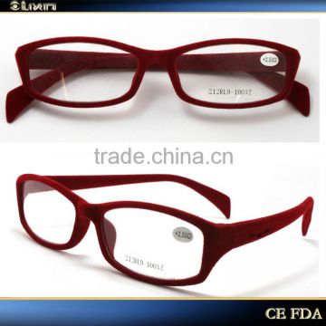 Fashion Vintage TR90 reading glasses with flocking reading eyeglasses 212RL9-1003Z