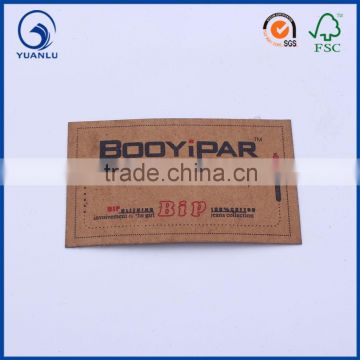 China high quality OEM genuine leather labels for garment