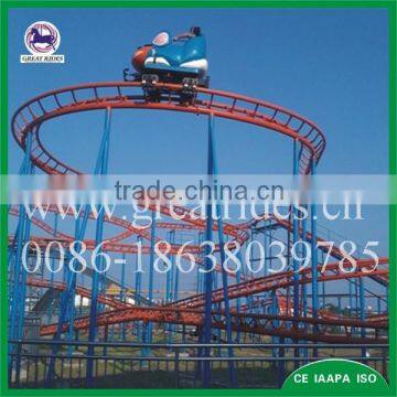 Entertainment games rides track train crazy mouse for sale