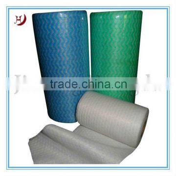 Spunlace nonwoven cleaning cloth products rolls