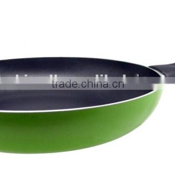 aluminum non-stick green outer coating fry pan