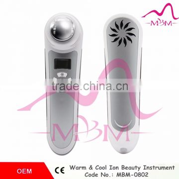 body massage beauty equipment , handheld red light beauty device , hot cold facial massager