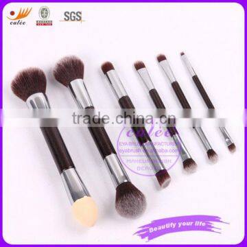 NEW duo-end cosmetic brush set with synthetic hair