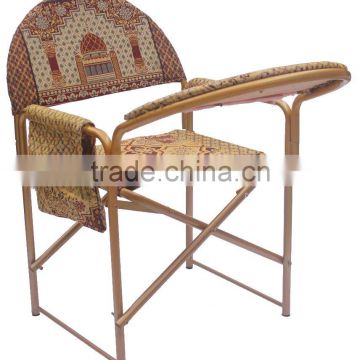 Folding & Knocked Down Muslim Prayer Chair for Elder - with Prayer Pad & Koran Pocket