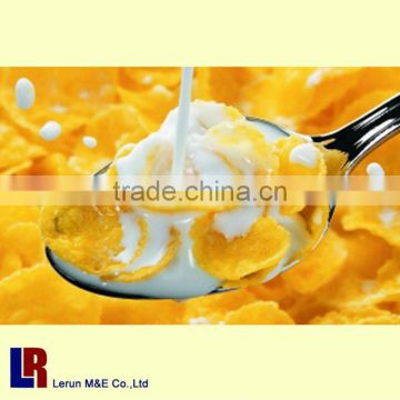 low noisy twin-screw extruder honey corn flakes processing line