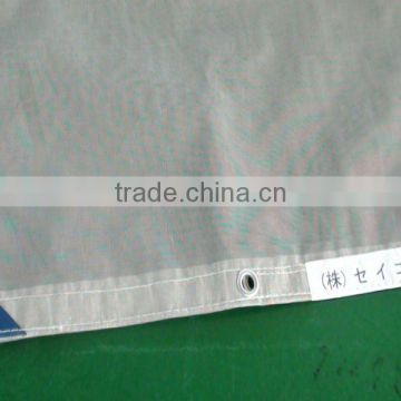 Japan fireproof PVC Coated Mesh Outdoor Fabric Sheet for Construction / Privacy screens / Scaffolding