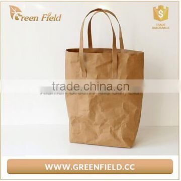 Good quality washable kraft paper shopping bag