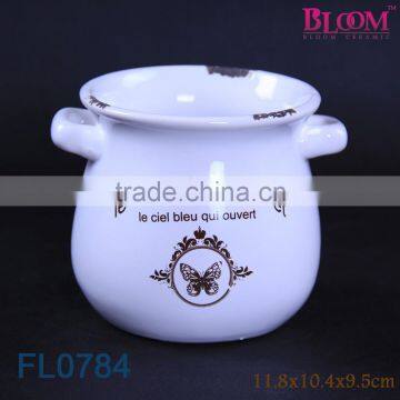 Mini garden flower pot,garden pot wholesale,ceramic plant pot