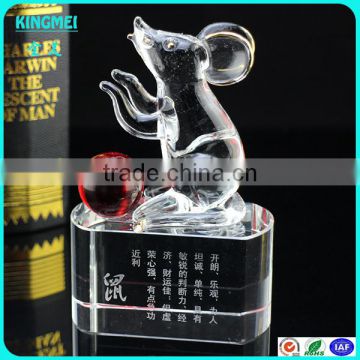 Delicate Crystal Animal crystal mouse For Little Gift Home Decoration