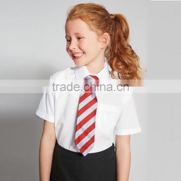 Chinese Factory Wholesale Apparel Primary School Uniform Design White Shirts