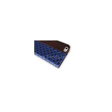 Stylish African Dark Dois De Wood & Blue Faux Leather Iphone 6 Phone Cases , Fliop Case