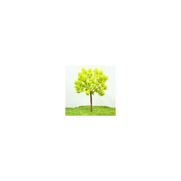 OEM Miniature Model Trees Yellow Green Street Wire Tree 7cm