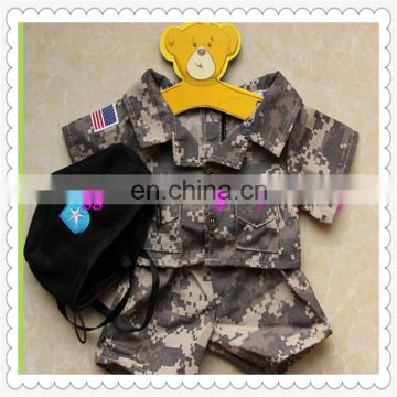 high quality teddy bear's military uniform
