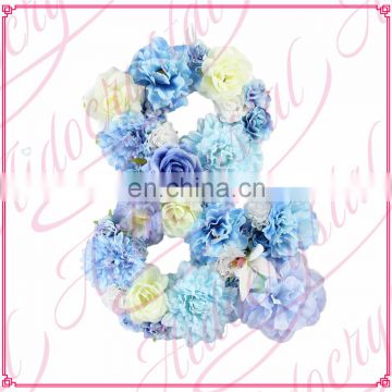 Aidocrystal Floral Letter & wedding decor handmade name hanging wall decor flower letter