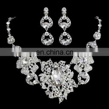 New fashion arabic sparkling zircon bridal jewelry set