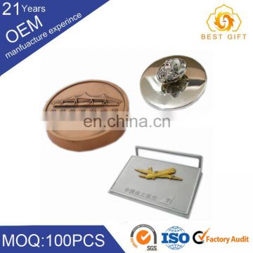 Custom metal leather paper weight with different kinds