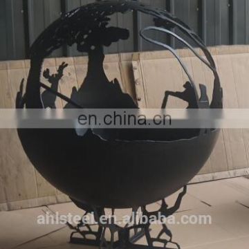 Hot-selling Metal Decorative World Fire Globes