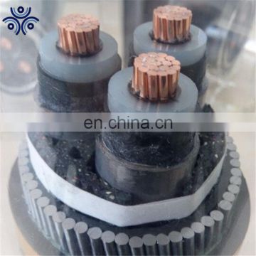 Medium voltage 24kv 3 core 240mm2 Steel Wire Armoured XLPE Insulated Power Cable