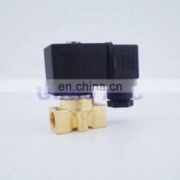 GOGO 2 way Pneumatic Brass water solenoid valve zero pressure start G1/4" 220V 110V Orifice 4mm/5mm/6mm NC NBR PU valve