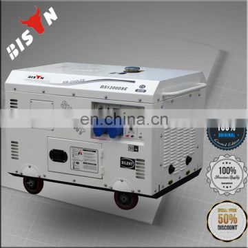 BISON China Zhejiang 15KW Air Cooled New Design Portable 15KVA Silent Diesel Generators