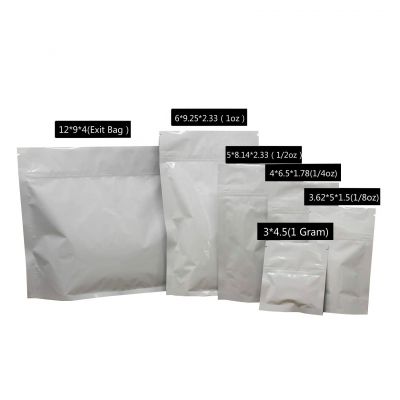 Free Sample Small 1g 3.5g 7g 14g 28g Resealable Zip Lock Stand Up Smell Proof Custom Edibles Packaging Mylar Bags For Flower