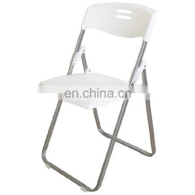 modern minimalist household living room chairs folding portable adult simple conference backrest plastic folding chair